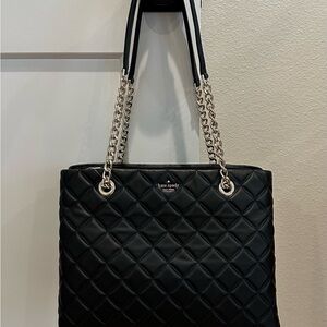 Kate Spade Black Quilted Leather Tote